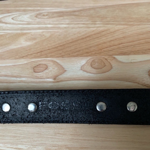 Fossil Black Leather Belt - Picture 8 of 11